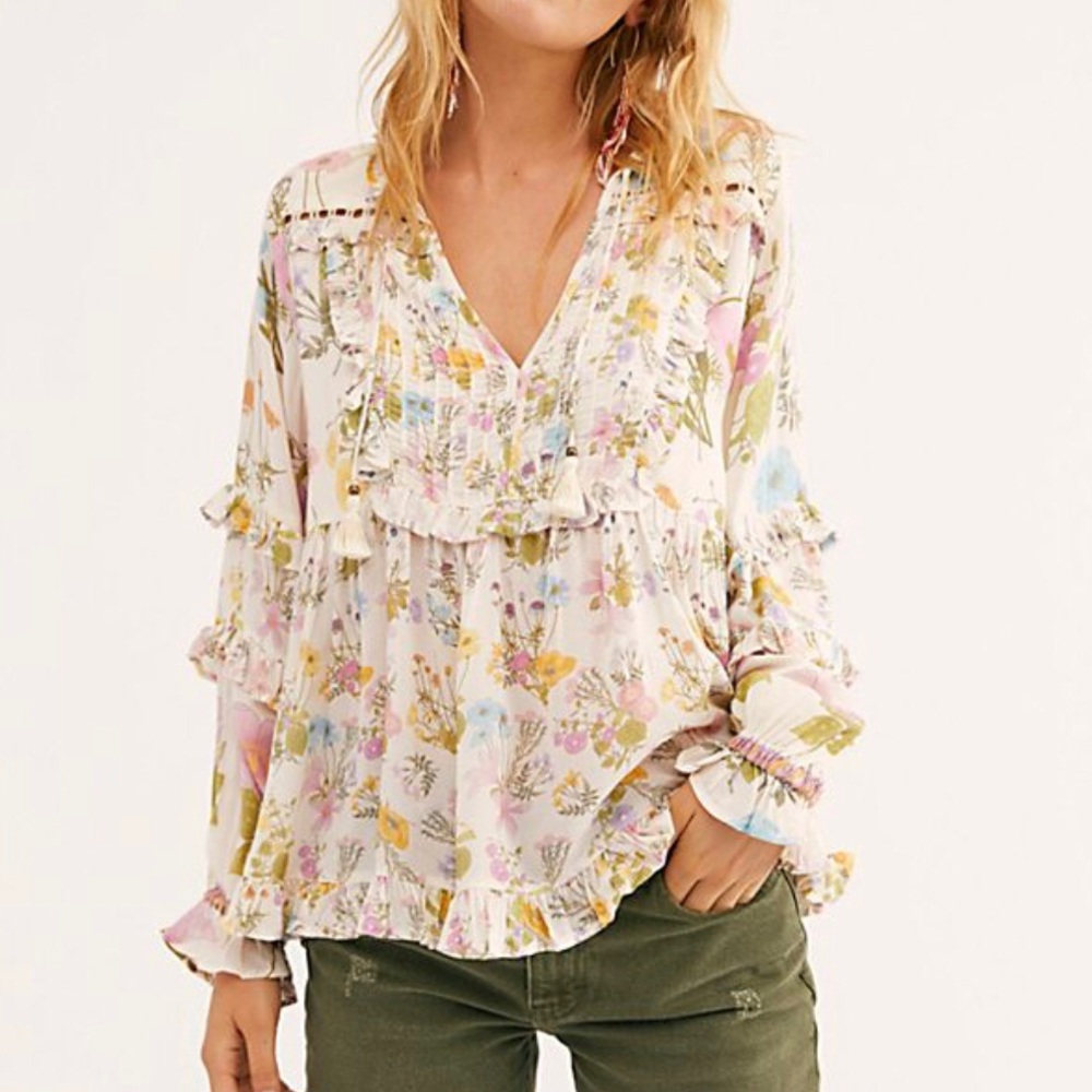 SPELL & the gypsy collective wild bloom cream top
